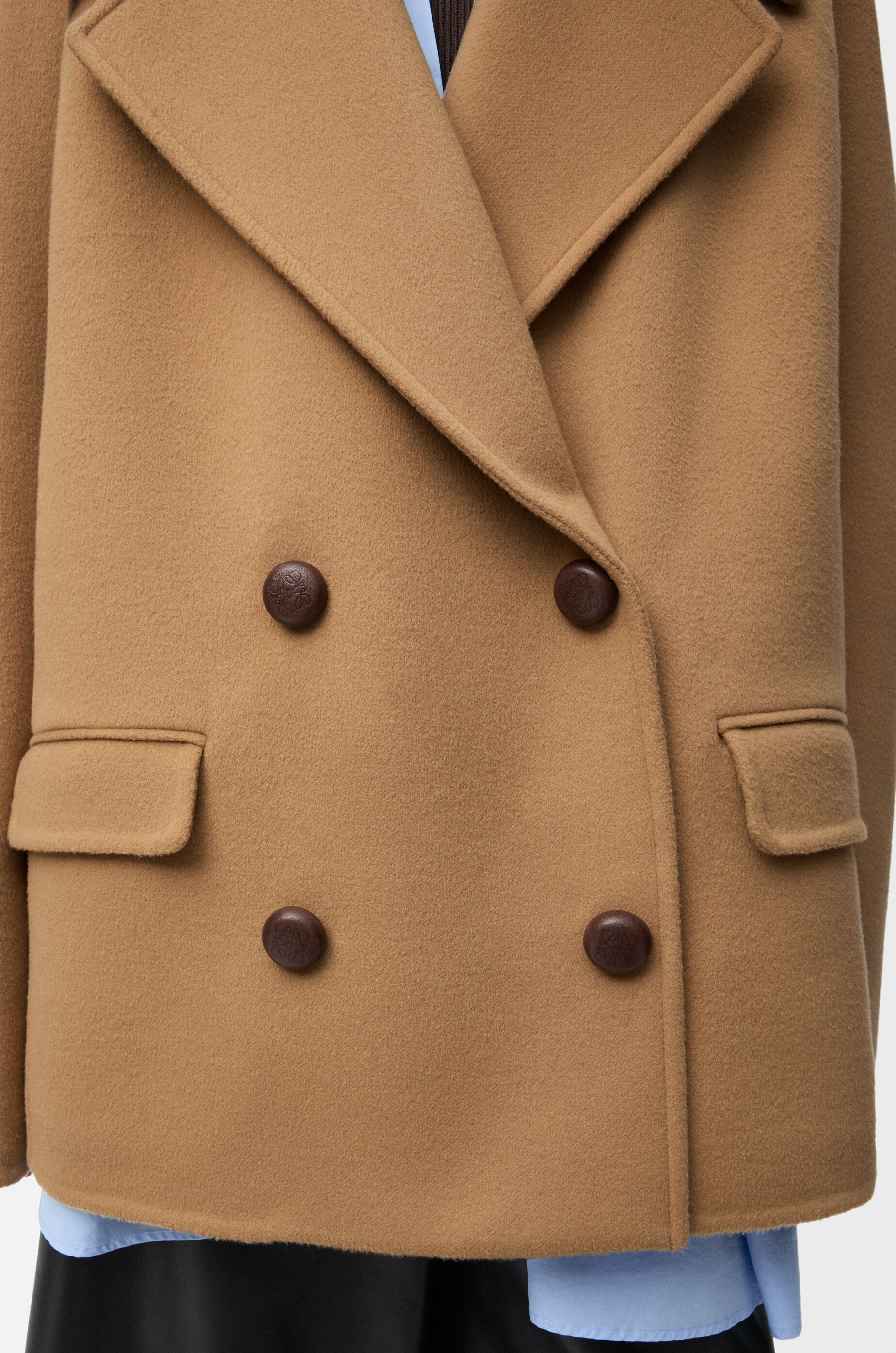 ショート コート（ウール） ベージュ - LOEWE