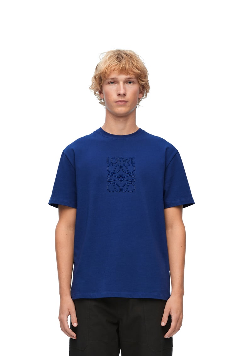 LOEWE Regular fit T-shirt in cotton Bluette