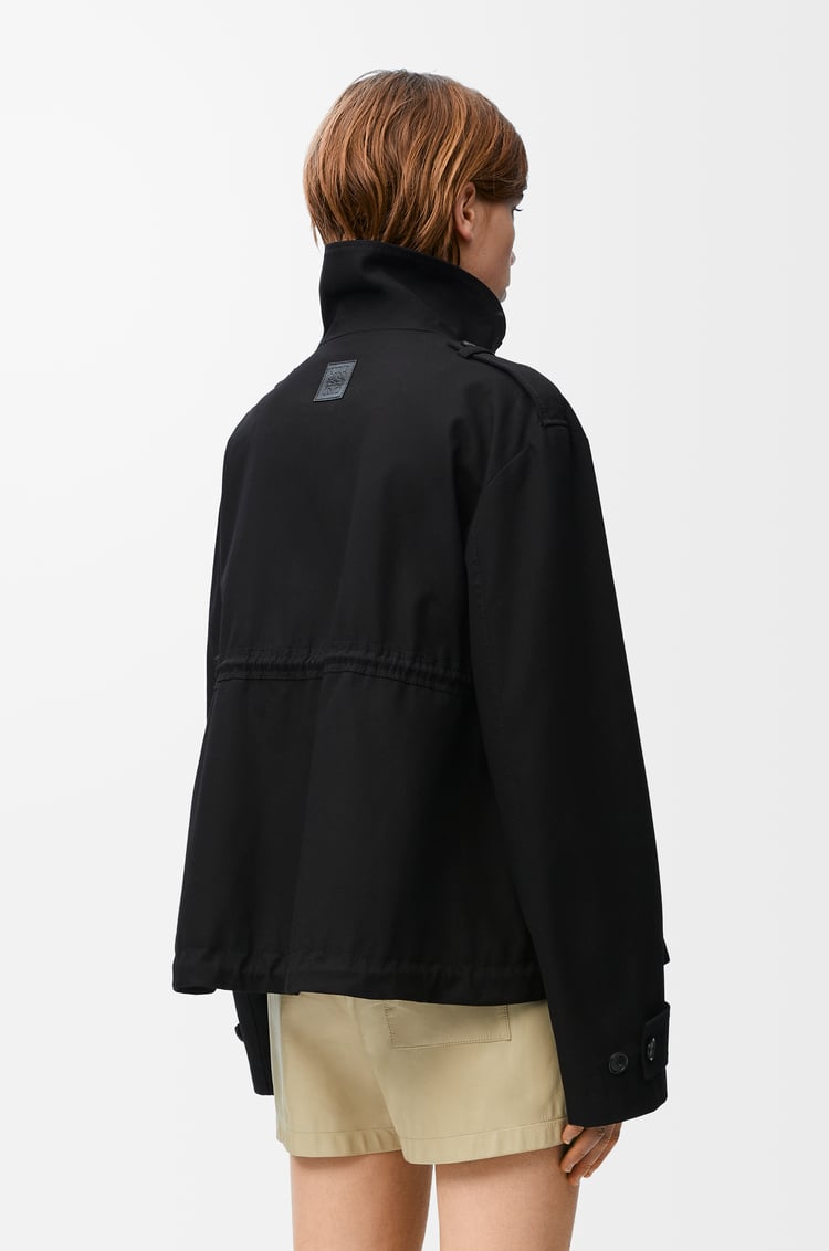 LOEWE Parka en algodón Negro