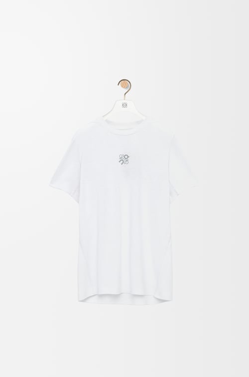 LOEWE Camiseta deportiva en tejido técnico Blanco