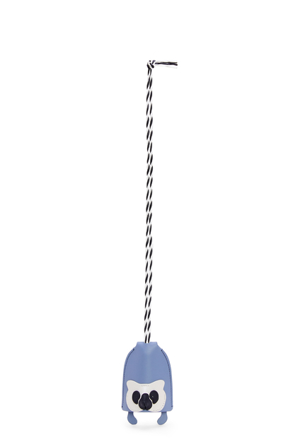 LOEWE Lemur keyfob charm in classic calfskin 淺大西洋藍