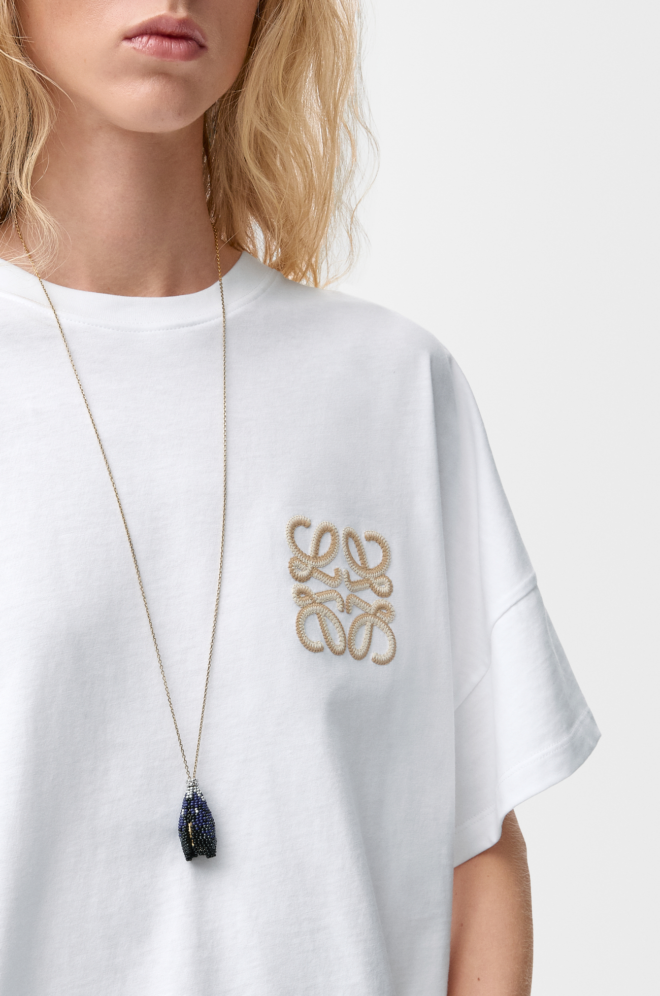 LOEWE Boxy fit T-shirt in cotton White