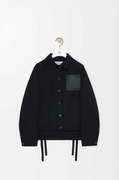 LOEWE Workwear jacket in wool and cashmere Black