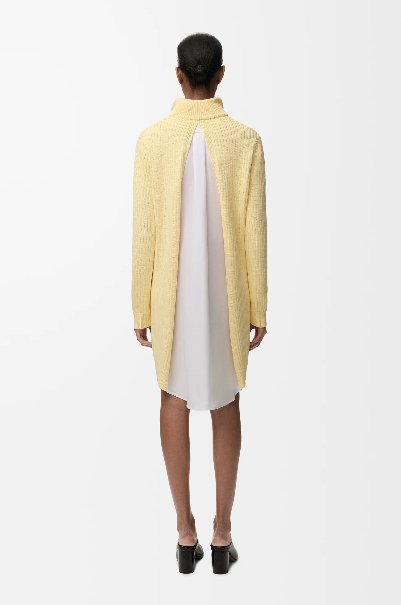 LOEWE Dress in cotton Light Yellow