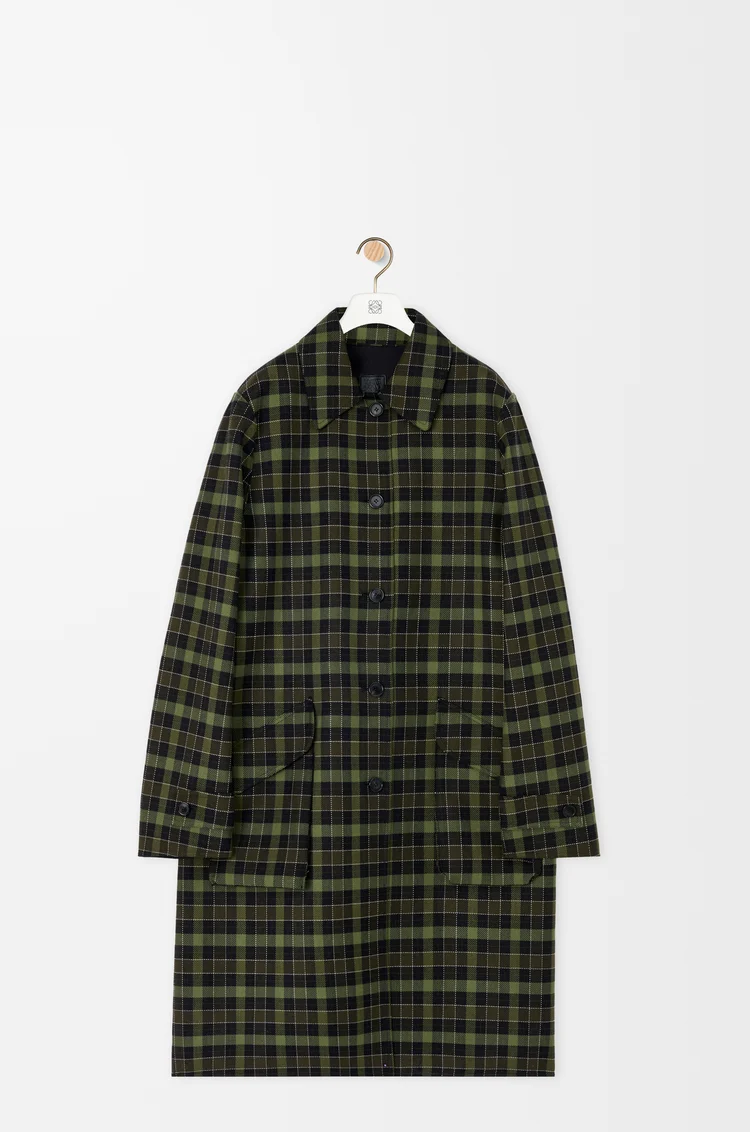 LOEWE Cappotto in cotone e lana Nero