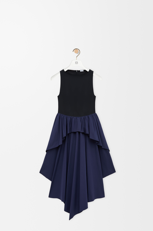 LOEWE 棉质连衣裙 黑色/海军蓝