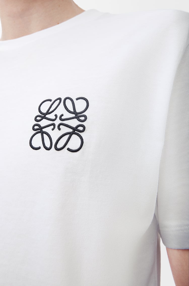 LOEWE Camiseta de corte regular en algodón Blanco