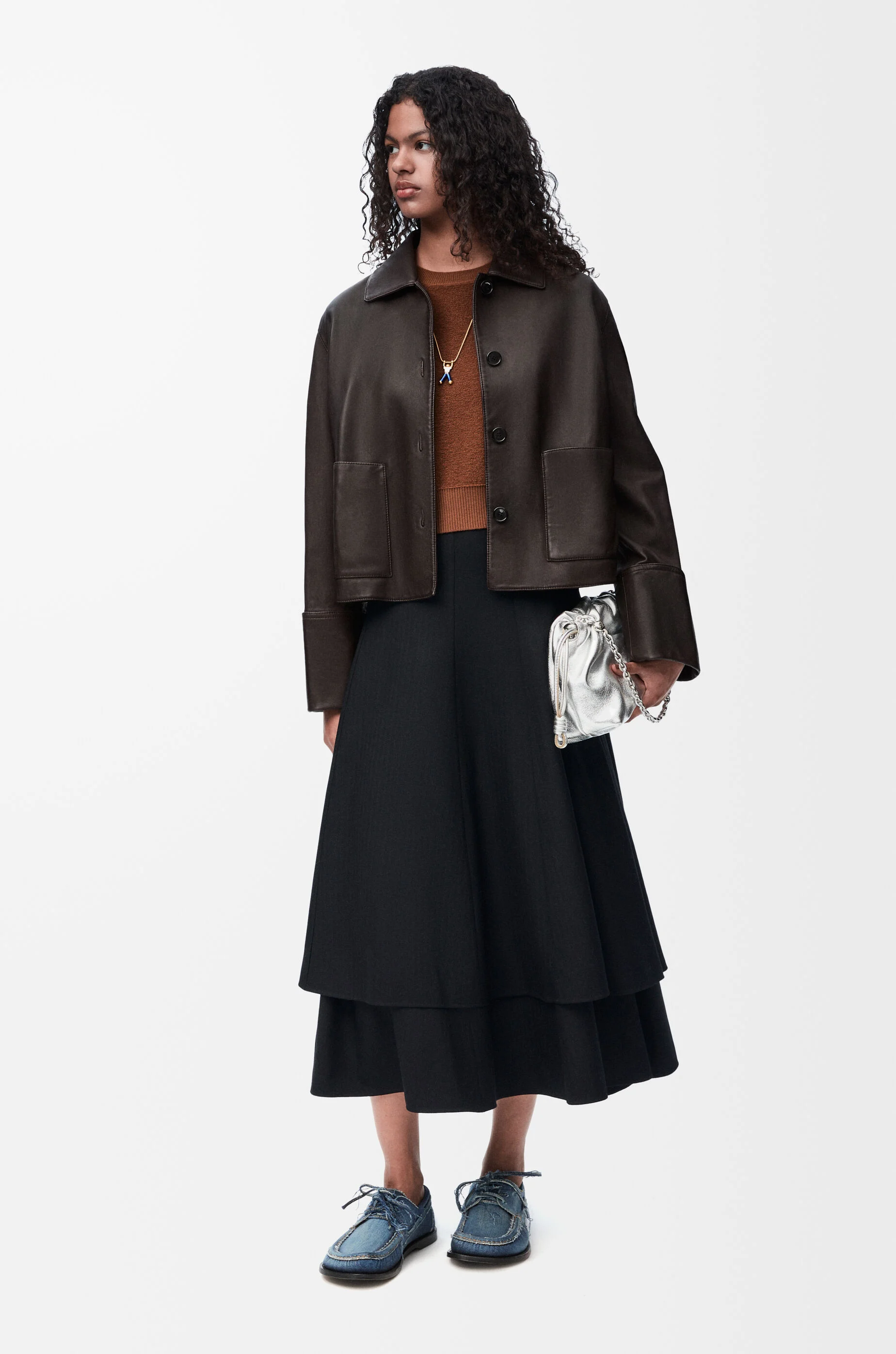 【LOEWE】ロエベ トラペーズ ジャケット（ナパラム） トラペーズ ジャケット（ナパラム） グレー - LOEWE