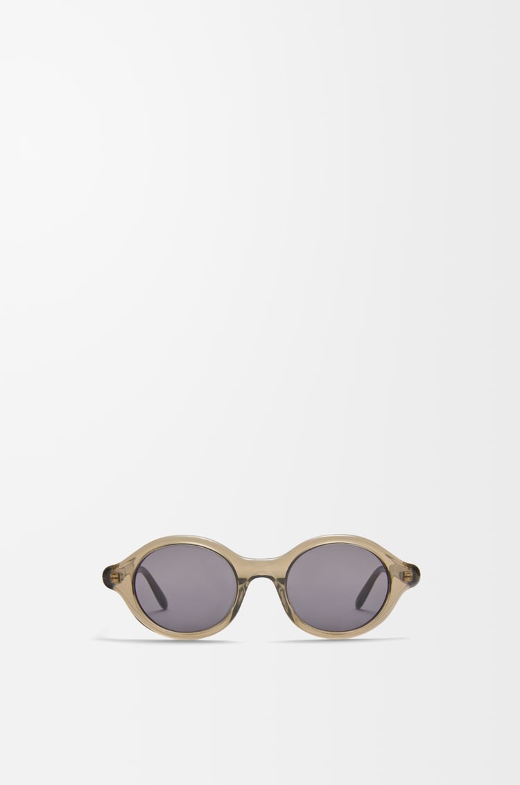 LOEWE Epsilon 超薄太陽眼鏡 卡其綠