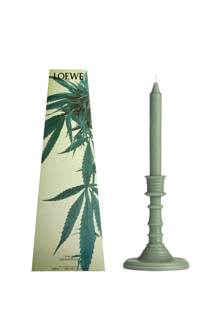LOEWE Scent of Marihuana wax candleholder Dark Green