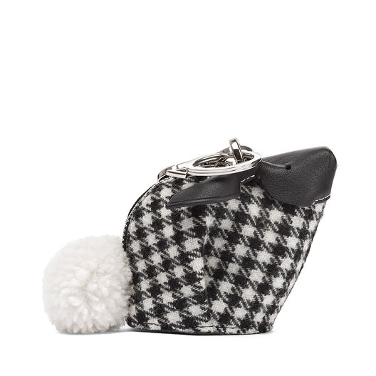 LOEWE Charm Conejo Tweed Negro/Blanco LOEWE Charm Conejo Tweed Negro/Blanco all