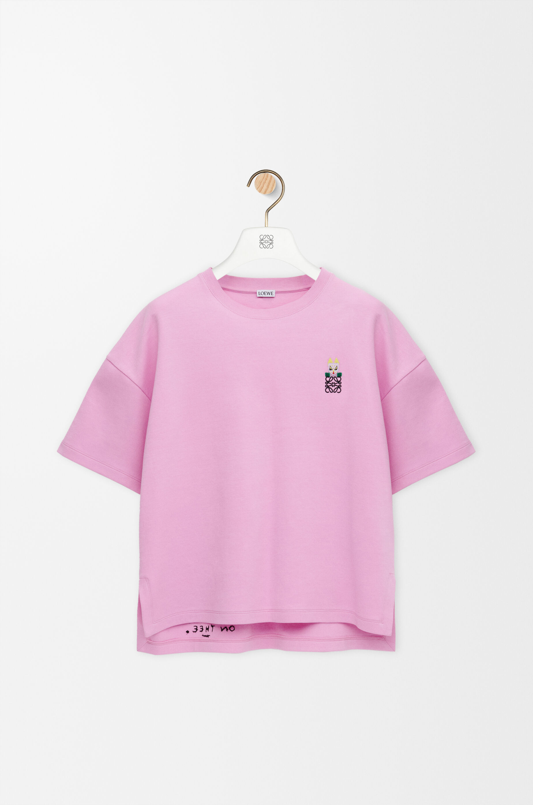 ロエベ　ピンク　Tシャツ レギュラーフィット Tシャツ（コットンブレンド） ピンク - LOEWE