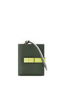 LOEWE Compact zip wallet in soft grained calfskin Vintage Khaki/Lime Yellow pdp_rd