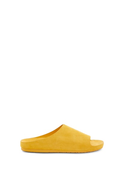 LOEWE Lago sandal in suede calfskin Narcisus Yellow plp_rd