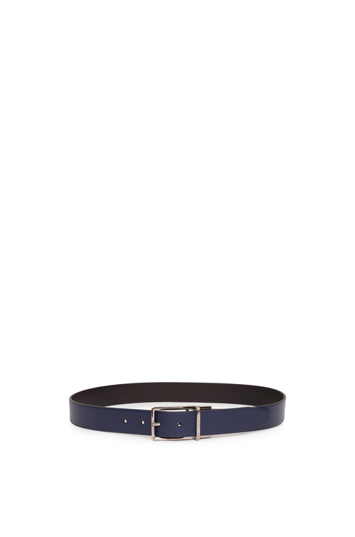 LOEWE FORMAL BELT 3.2CM Navy/Black/Ruthenium