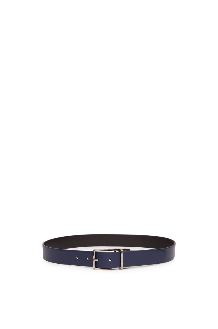 LOEWE FORMAL BELT 3.2CM Navy/Black/Ruthenium