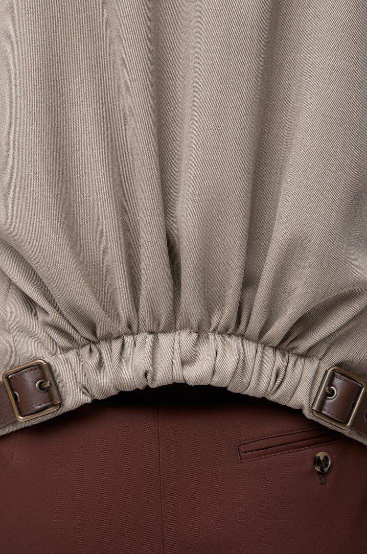 LOEWE Veste blazer en laine Beige Chiné