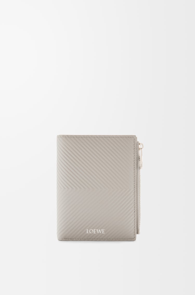 LOEWE スリム コンパクト ウォレット（テクスチャードクラシックカーフ） シェルグレー