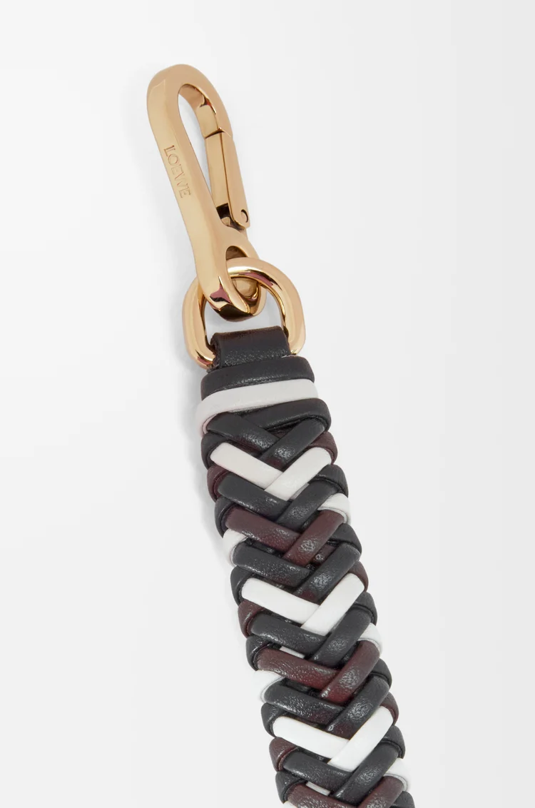 LOEWE Kurzer Riemen aus Kalbsleder mit Pfeilmotiv Black/Chocolate