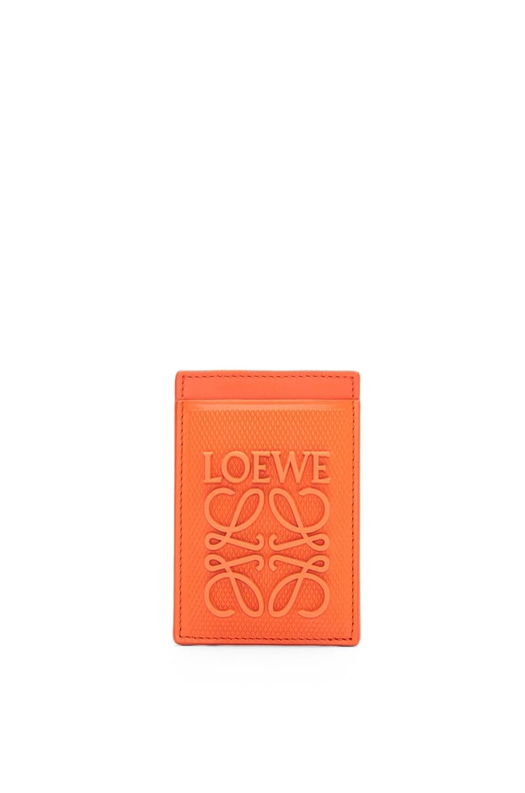 LOEWE Slim cardholder in diamond calfskin 橘色