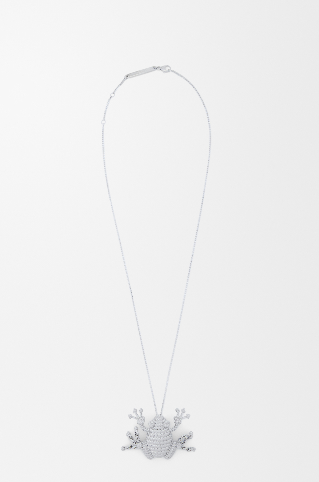 LOEWE Collar Frog Plata