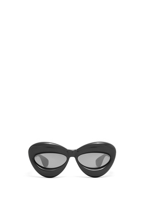 LOEWE Inflated cateye sunglasses in acetate Black