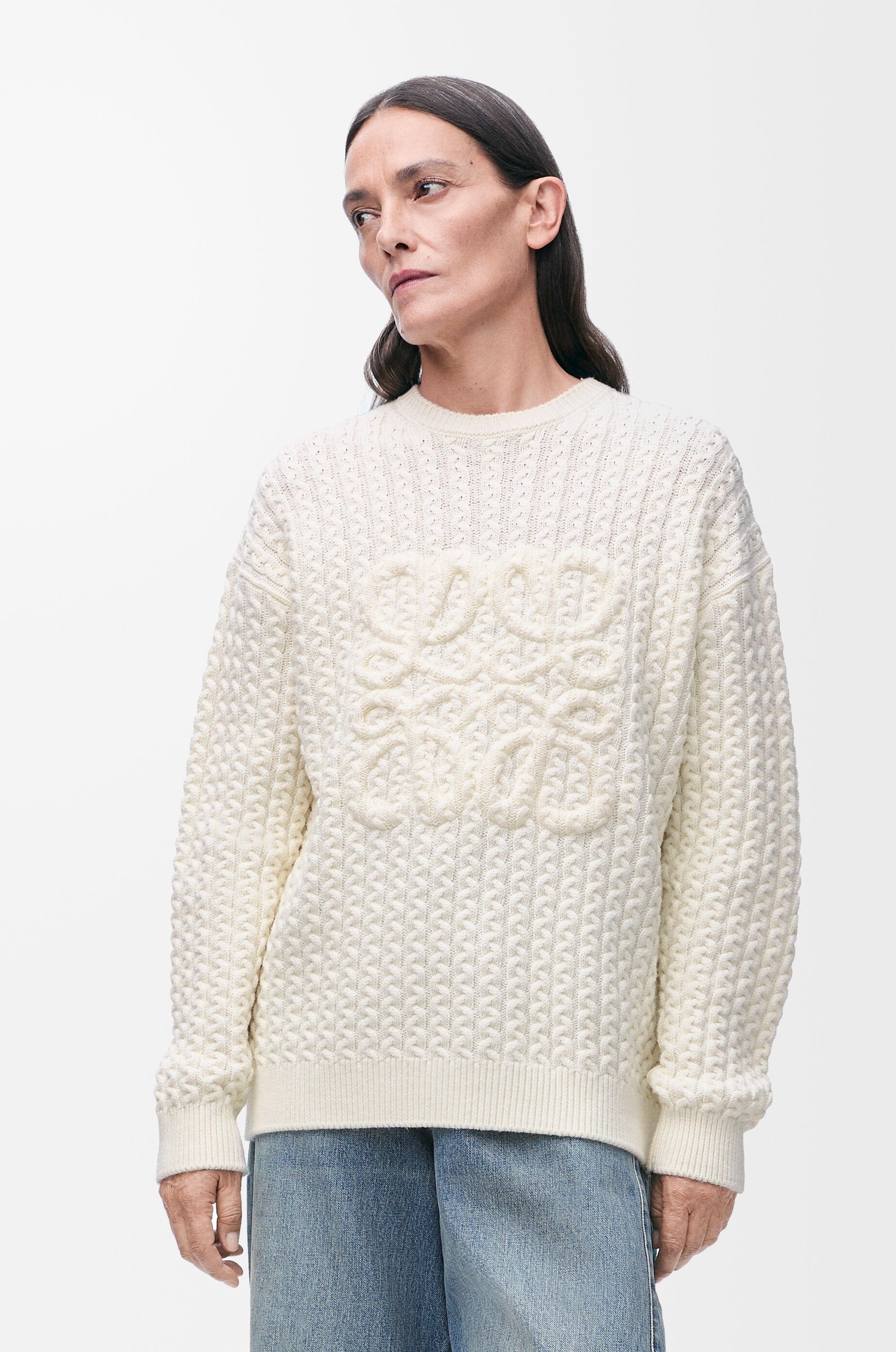 Anagram sweater in wool White - LOEWE