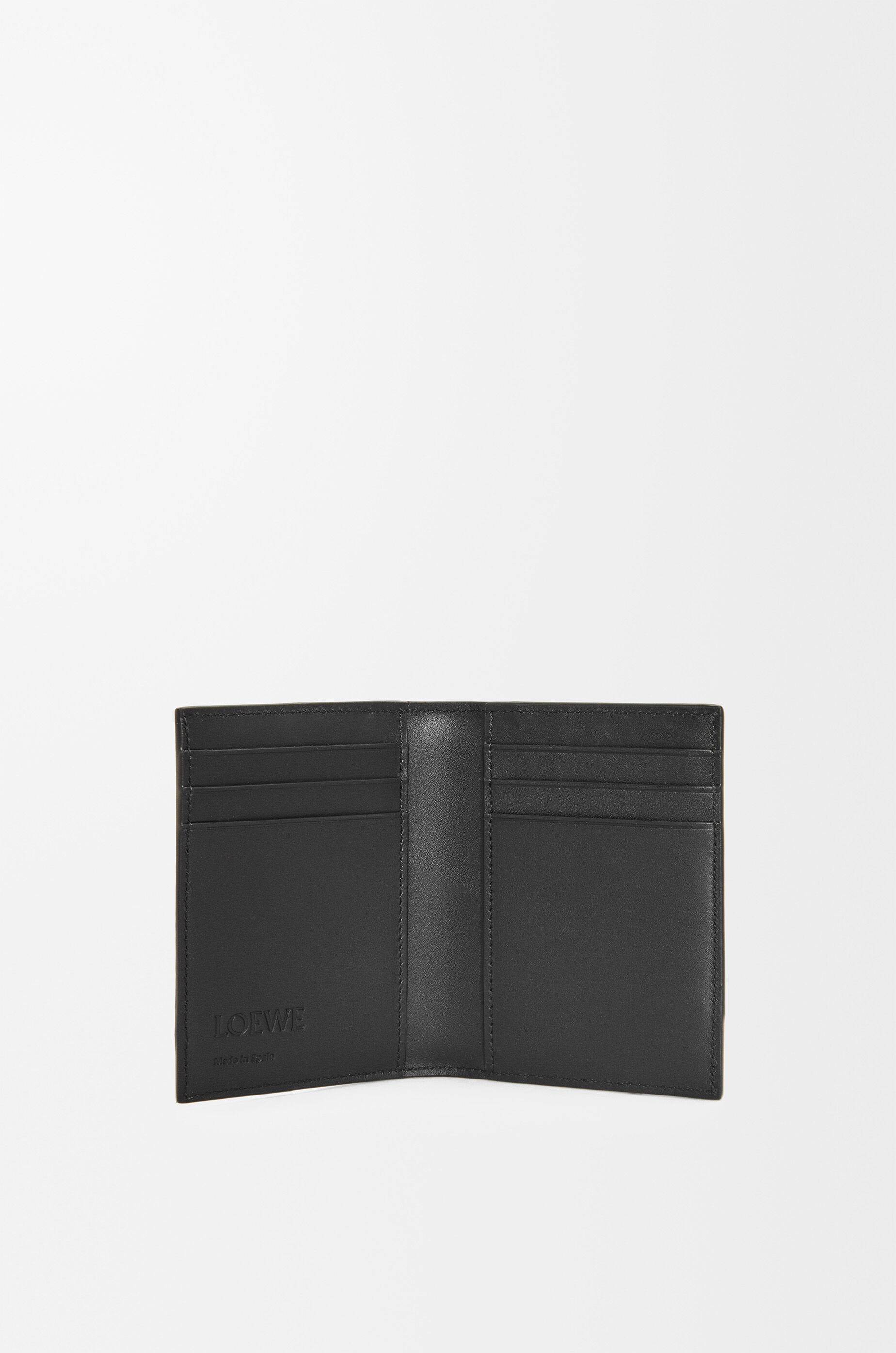 Puzzle bifold cardholder in classic calfskin Black - LOEWE USA