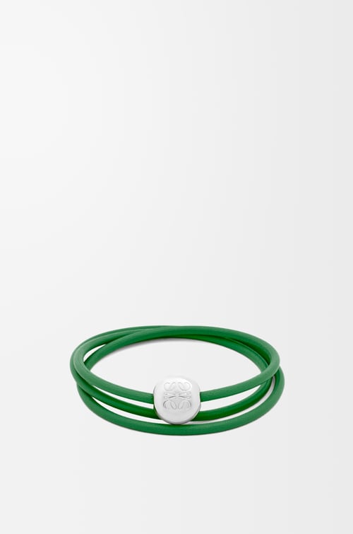 LOEWE Pebble bracelet in calfskin Tropical Green