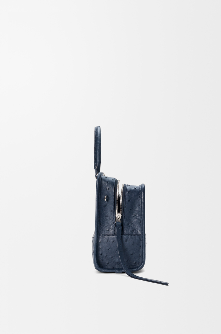 LOEWE アマソナ180 バッグ ミディアム（オーストリッチ） ディープネイビー