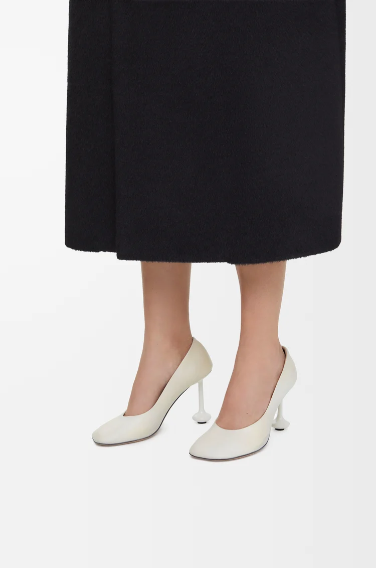 LOEWE Toy pump in goatskin White