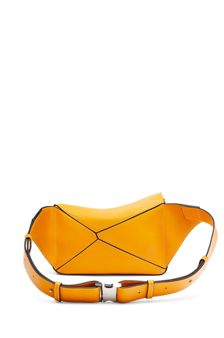 LOEWE Small Puzzle Bumbag in classic calfskin Sunflower