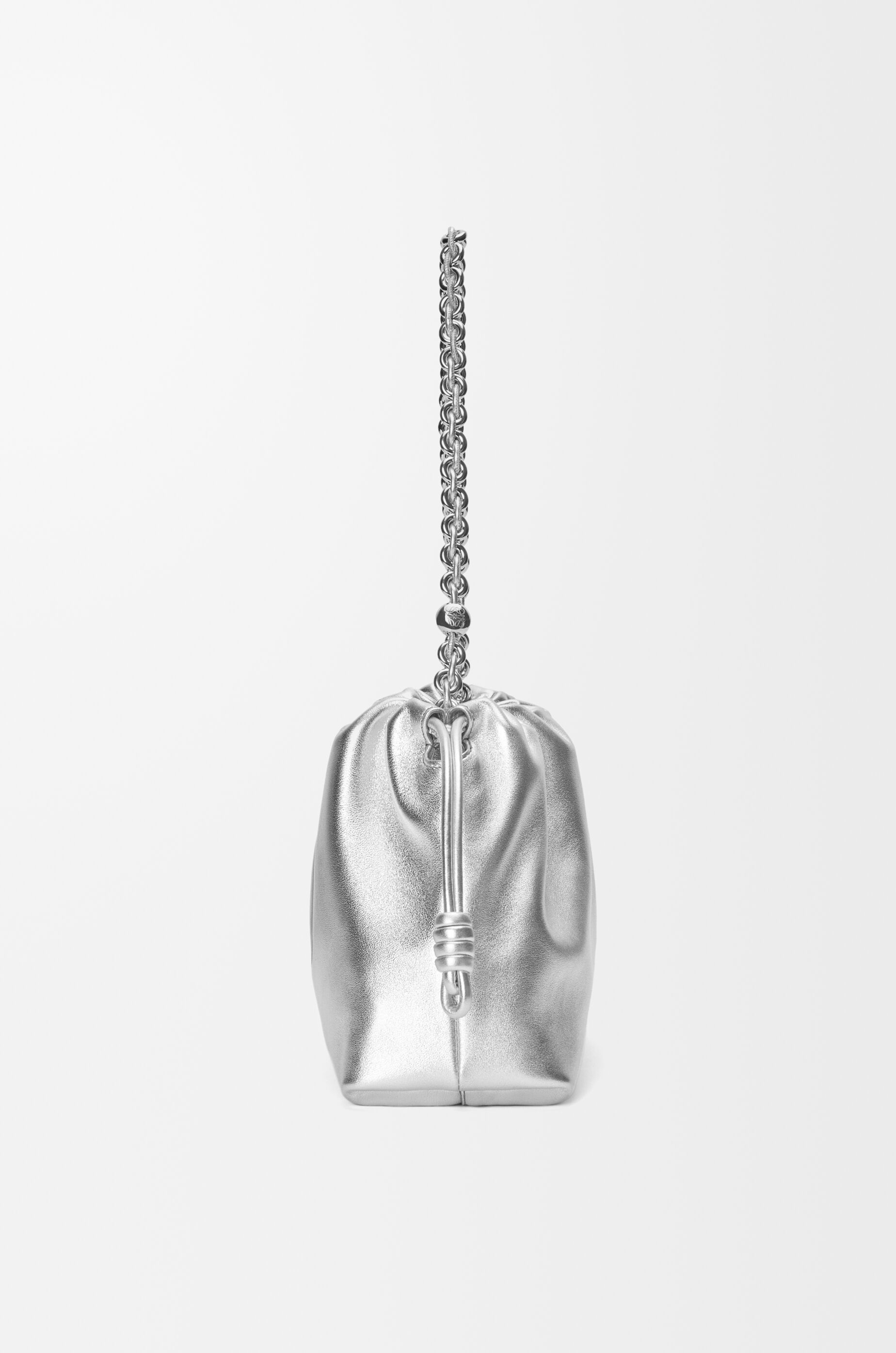 loewe 25ss フラメンコパース　ミディアム　シルバー フラメンコパース ミディアム（ラミネートラム） シルバー - LOEWE