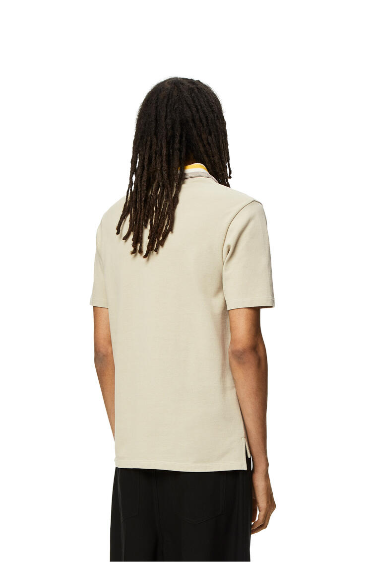 LOEWE Anagram polo in cotton Stone Grey