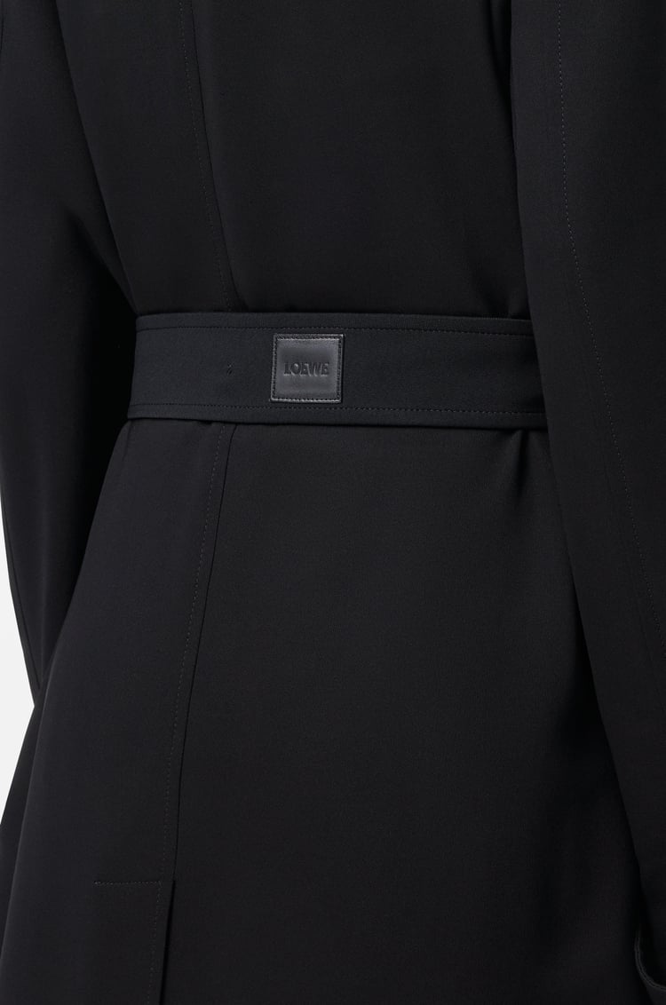 LOEWE Gabardina en viscosa elástica Negro