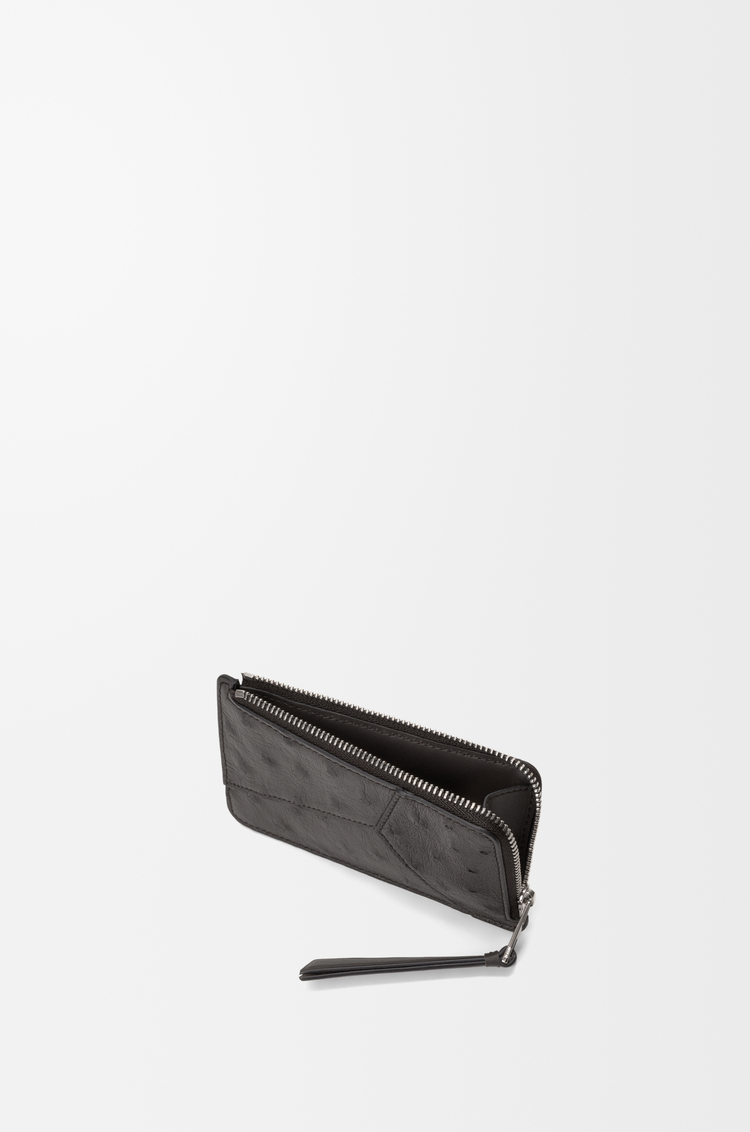 LOEWE パズル コインカードホルダー（オーストリッチ） ダークグレー
