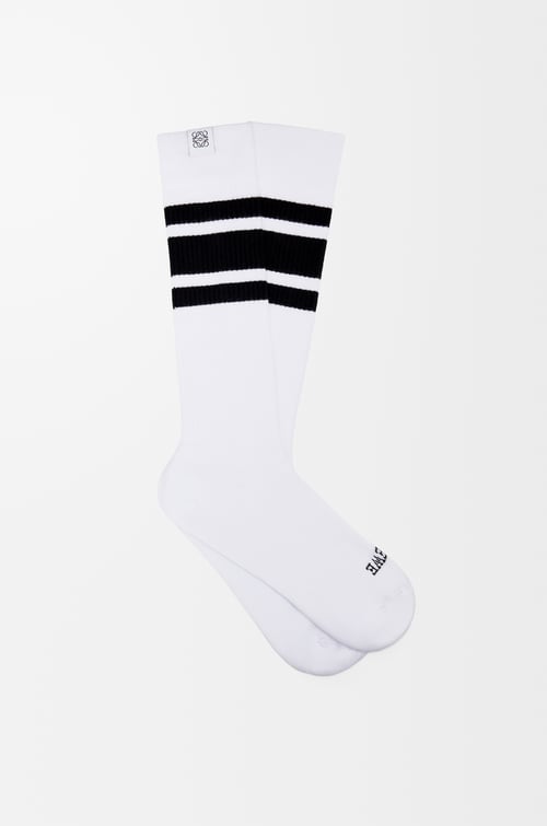 LOEWE Socks in cotton White/Black plp_rd