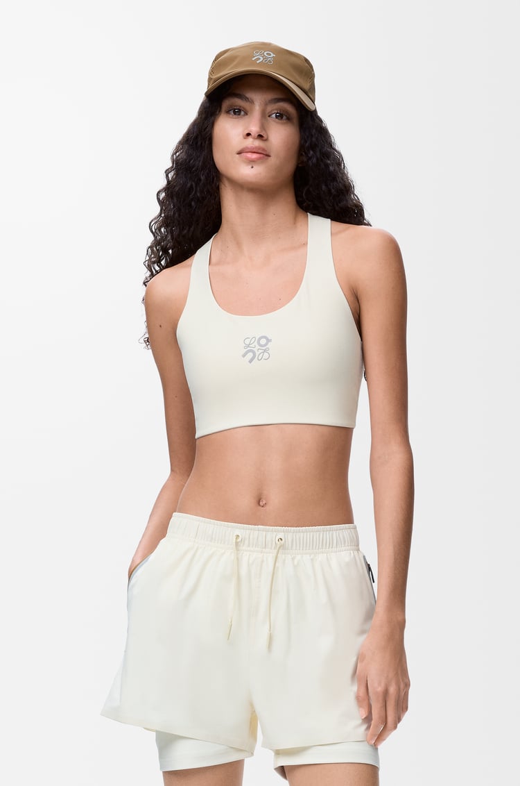 LOEWE Soft bra in technical jersey Ivory