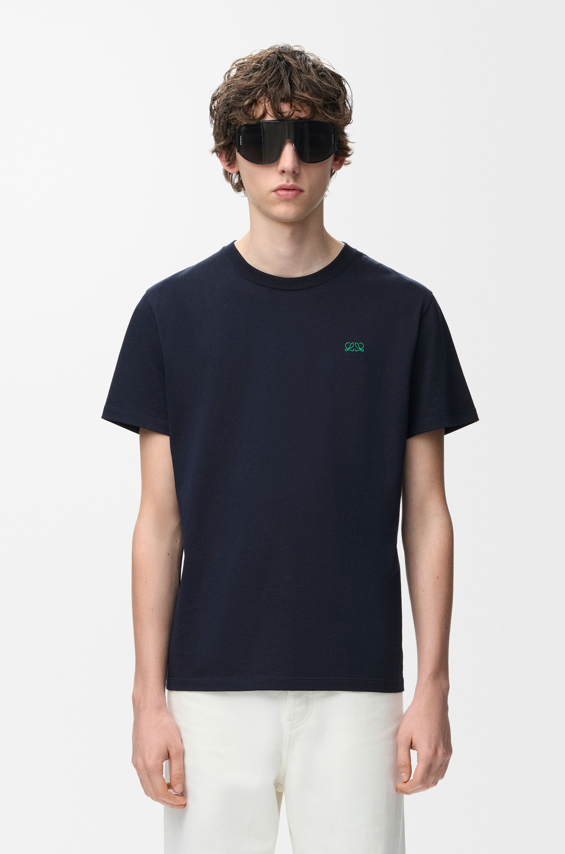レギュラーフィット Tシャツ（コットン） ブルー - ロエベ 日本 公式サイト