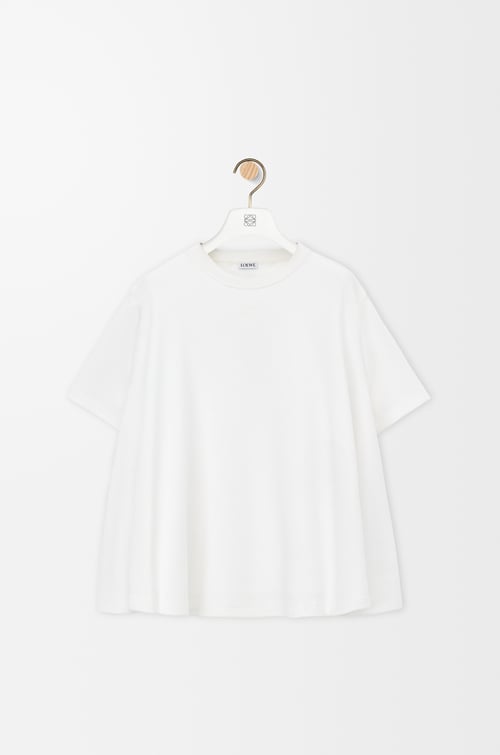 LOEWE Trapeze top in cotton blend White plp_rd