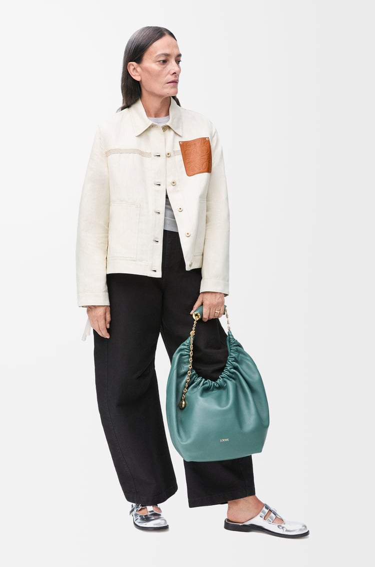 LOEWE ドレープ セーター（カシミヤ&シルク） ライトグレー
