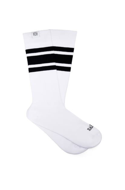 LOEWE Socks in cotton White/Black plp_rd