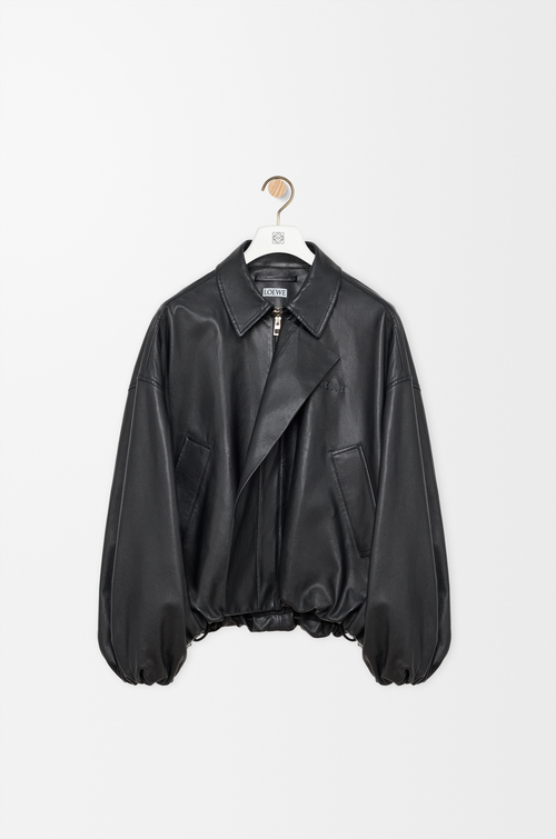 LOEWE Chaqueta en piel napa de ternera Negro