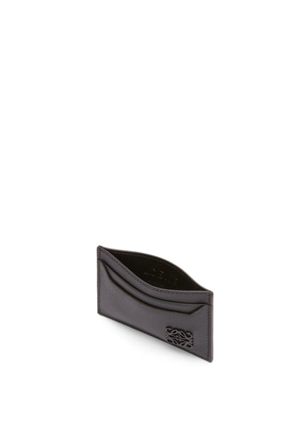 LOEWE Anagram plain cardholder in pebble grain calfskin Black plp_rd