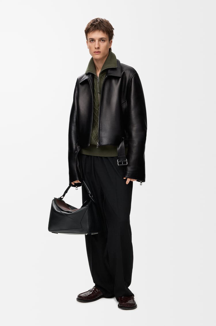 LOEWE Biker jacket in nappa lambskin Black