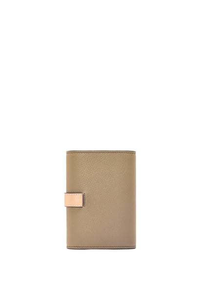 LOEWE Small vertical wallet in soft grained calfskin Artichoke Green/Dusty Beige plp_rd