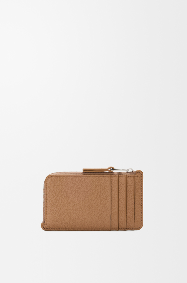 LOEWE 光滑粒面牛皮革硬币卡包 摩卡色