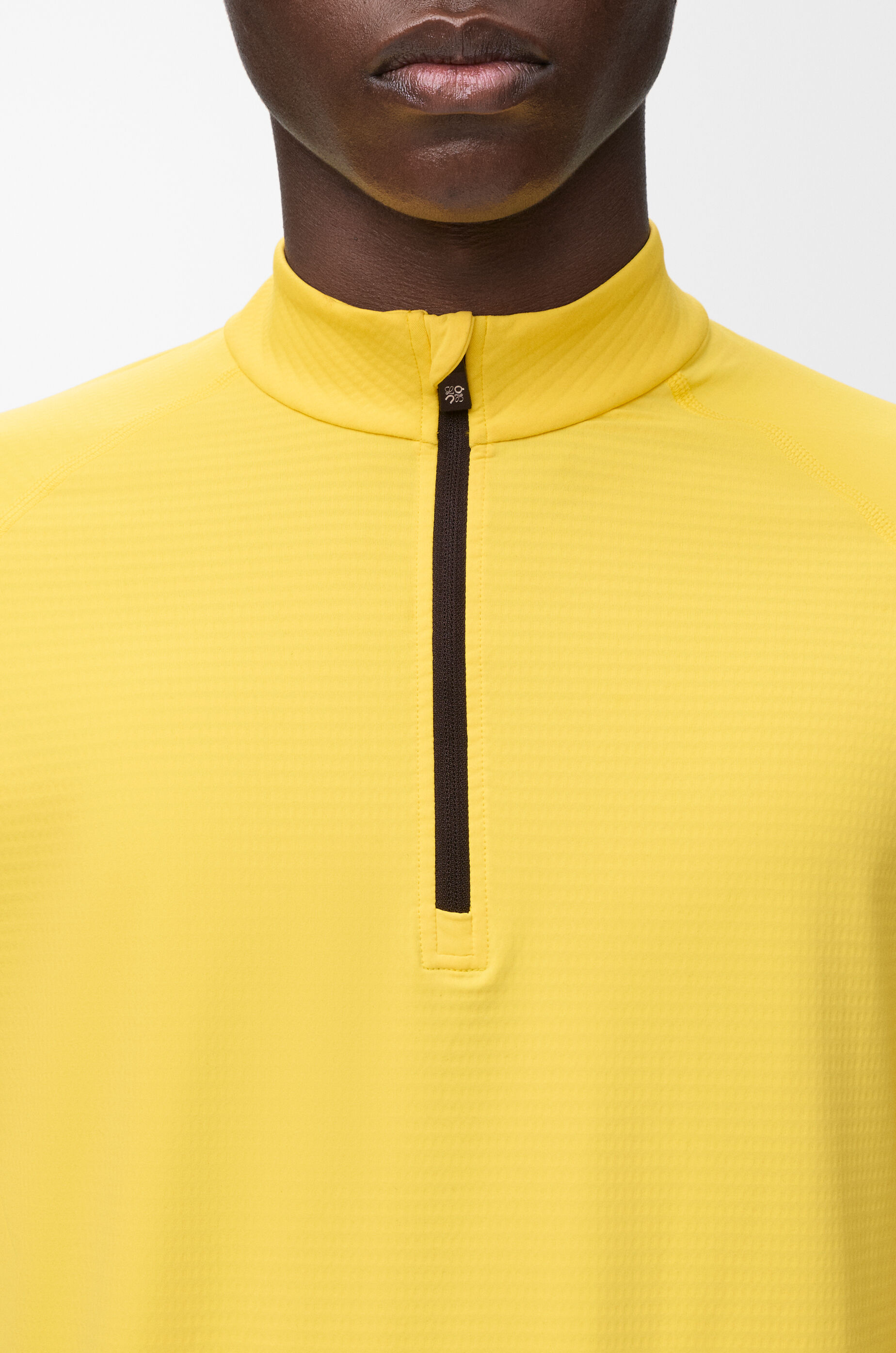 LOEWE Mock neck top in technical knit Yellow