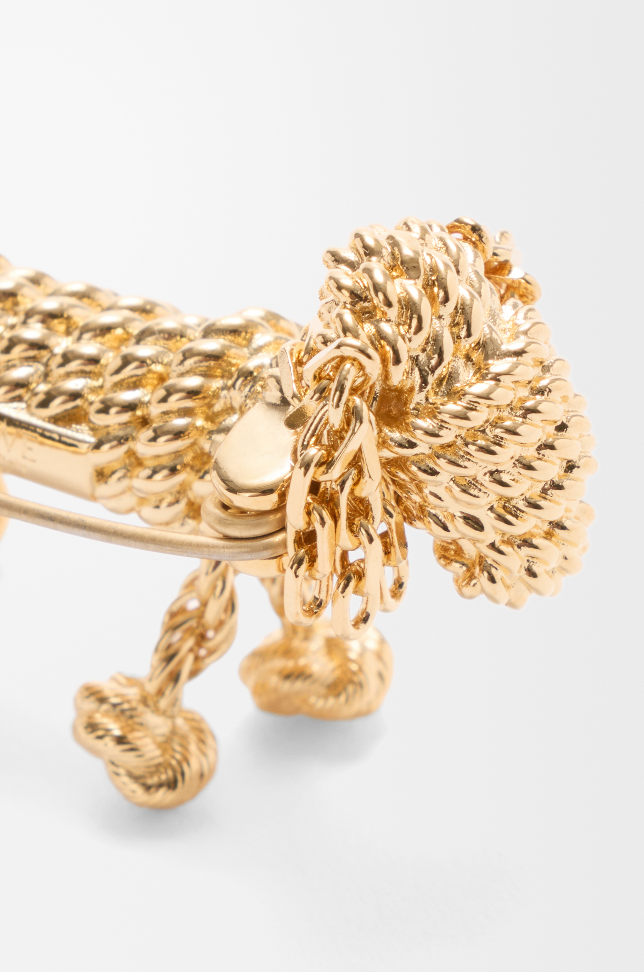 LOEWE Broche Sausage Dog Dorado