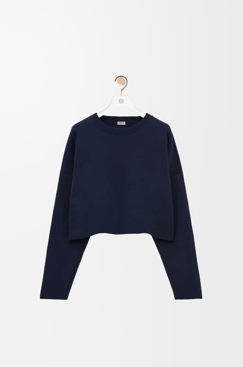 LOEWE 羊毛 Anagram 毛衣 蓝色
